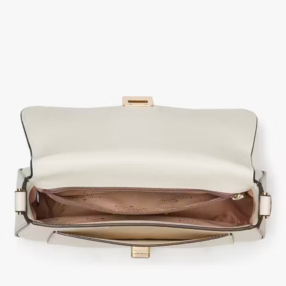 Kate Spade Phoebe Small Flap Crossbody, Meringue - Picture 4 of 9
